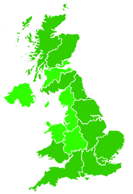 Click on a region for air pollution levels for 02/07/2019