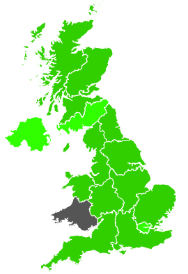 Click on a region for air pollution levels for 02/08/1988