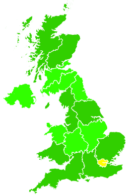 Click on a region for air pollution levels for 02/09/2008