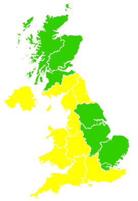Click on a region for air pollution levels for 02/09/2010