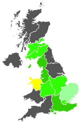 Click on a region for air pollution levels for 02/10/1986