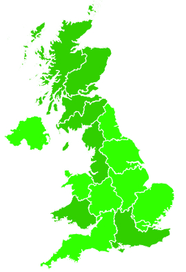 Click on a region for air pollution levels for 02/10/1995