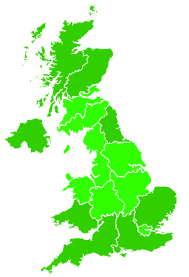 Click on a region for air pollution levels for 02/10/2000