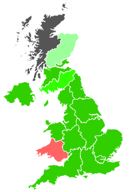 Click on a region for air pollution levels for 02/10/2001
