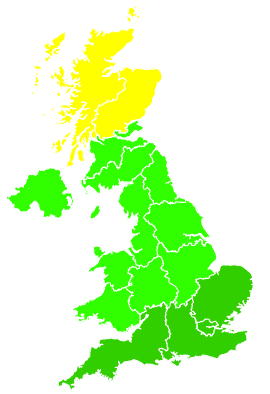 Click on a region for air pollution levels for 02/10/2010