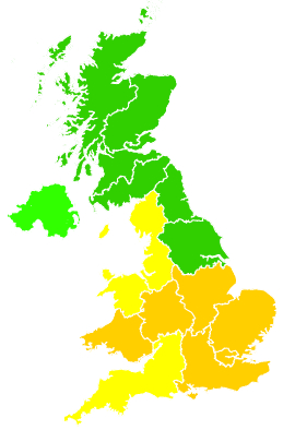 Click on a region for air pollution levels for 02/10/2011