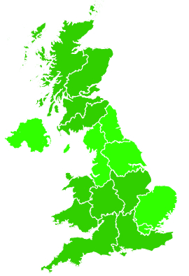 Click on a region for air pollution levels for 02/11/2019