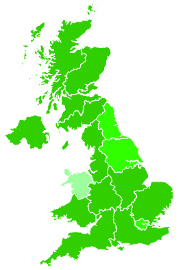 Click on a region for air pollution levels for 02/11/2022