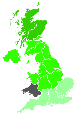 Click on a region for air pollution levels for 02/12/1988