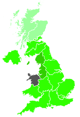 Click on a region for air pollution levels for 02/12/2001