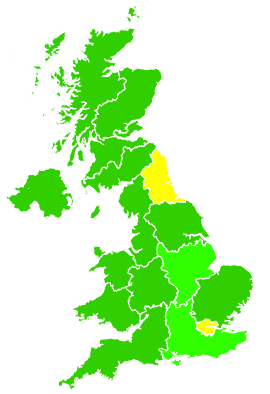 Click on a region for air pollution levels for 02/12/2014