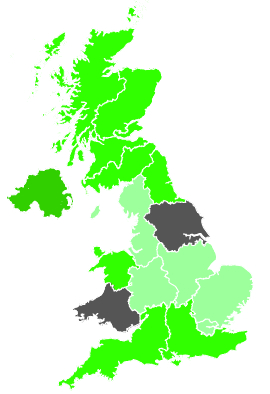 Click on a region for air pollution levels for 03/01/1989