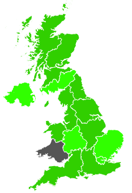 Click on a region for air pollution levels for 03/01/1991