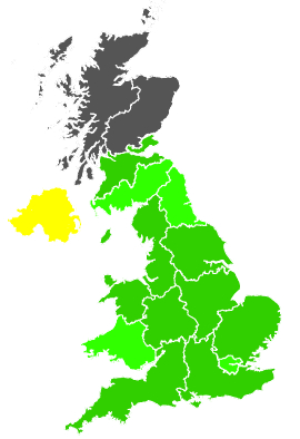 Click on a region for air pollution levels for 03/01/1994