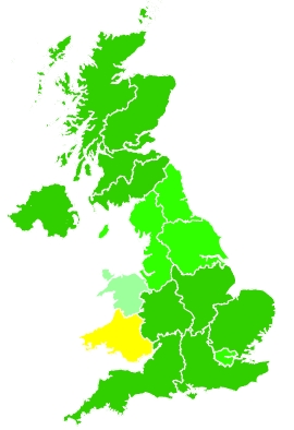 Click on a region for air pollution levels for 03/01/2023