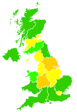 Click on a region for air pollution levels for 03/02/2012