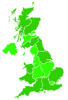 Click on a region for air pollution levels for 03/02/2019