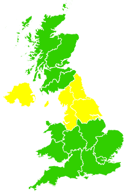 Click on a region for air pollution levels for 03/04/2000