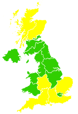 Click on a region for air pollution levels for 03/04/2004