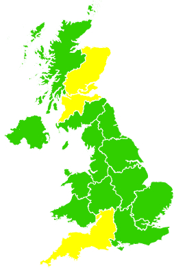 Click on a region for air pollution levels for 03/04/2018