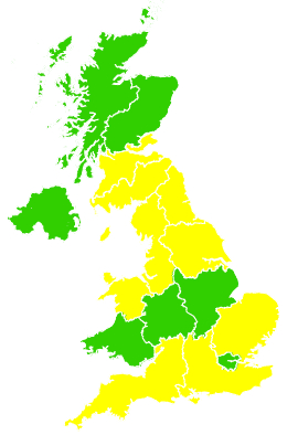 Click on a region for air pollution levels for 03/05/1998
