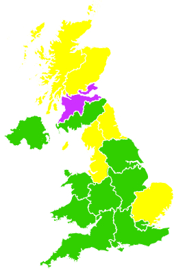Click on a region for air pollution levels for 03/05/2002