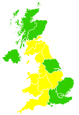 Click on a region for air pollution levels for 03/05/2006