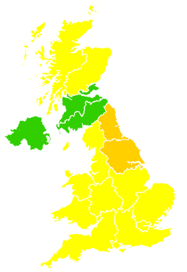 Click on a region for air pollution levels for 03/05/2008