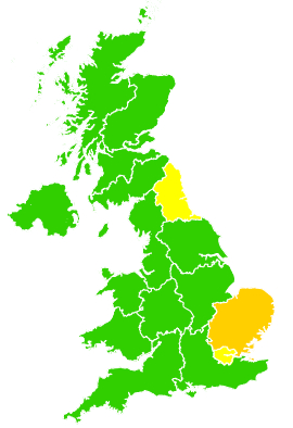 Click on a region for air pollution levels for 03/05/2010