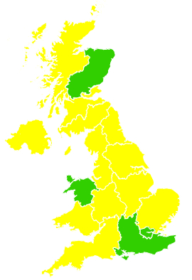 Click on a region for air pollution levels for 03/05/2011