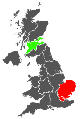 Click on a region for air pollution levels for 03/07/1977