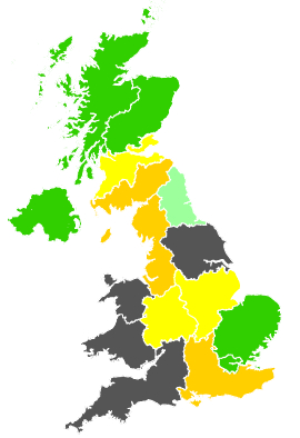 Click on a region for air pollution levels for 03/07/1989