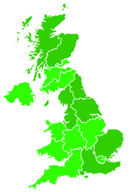 Click on a region for air pollution levels for 03/07/1992