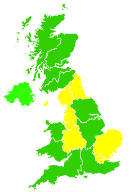 Click on a region for air pollution levels for 03/07/2014