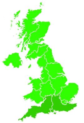 Click on a region for air pollution levels for 03/07/2022