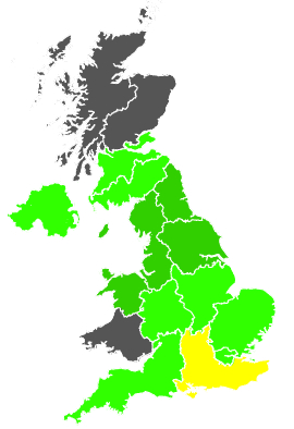 Click on a region for air pollution levels for 03/08/1989
