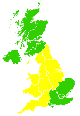 Click on a region for air pollution levels for 03/08/2002