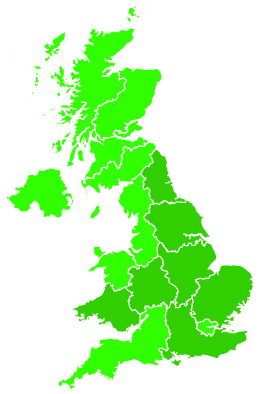 Click on a region for air pollution levels for 03/08/2023