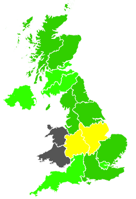 Click on a region for air pollution levels for 03/09/1987