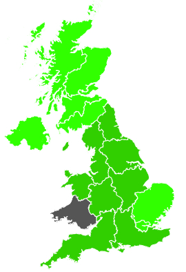 Click on a region for air pollution levels for 03/09/1989