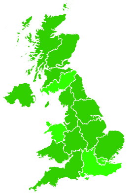 Click on a region for air pollution levels for 03/09/2007