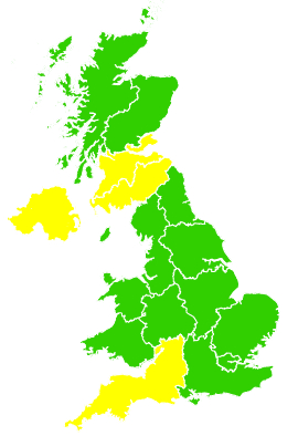 Click on a region for air pollution levels for 03/09/2010