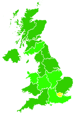 Click on a region for air pollution levels for 03/10/2007
