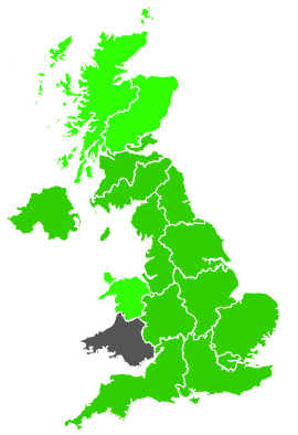 Click on a region for air pollution levels for 03/11/1991