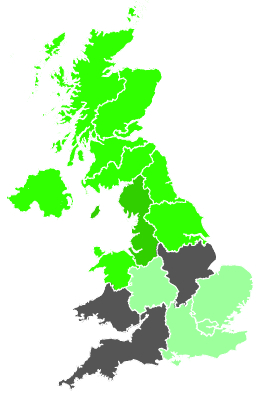 Click on a region for air pollution levels for 03/12/1987