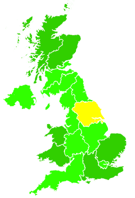 Click on a region for air pollution levels for 03/12/2025