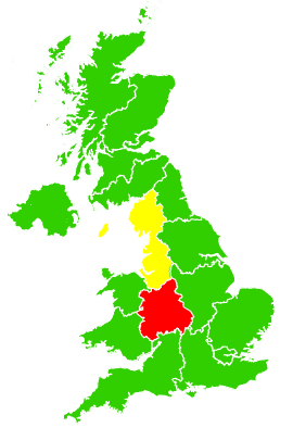 Click on a region for air pollution levels for 04/02/2003