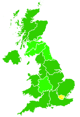 Click on a region for air pollution levels for 04/02/2009