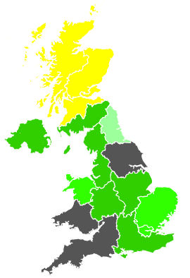 Click on a region for air pollution levels for 04/04/1987