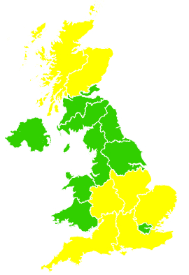 Click on a region for air pollution levels for 04/04/2004